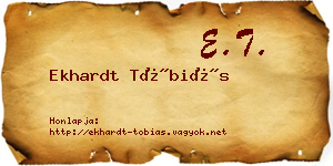 Ekhardt Tóbiás névjegykártya